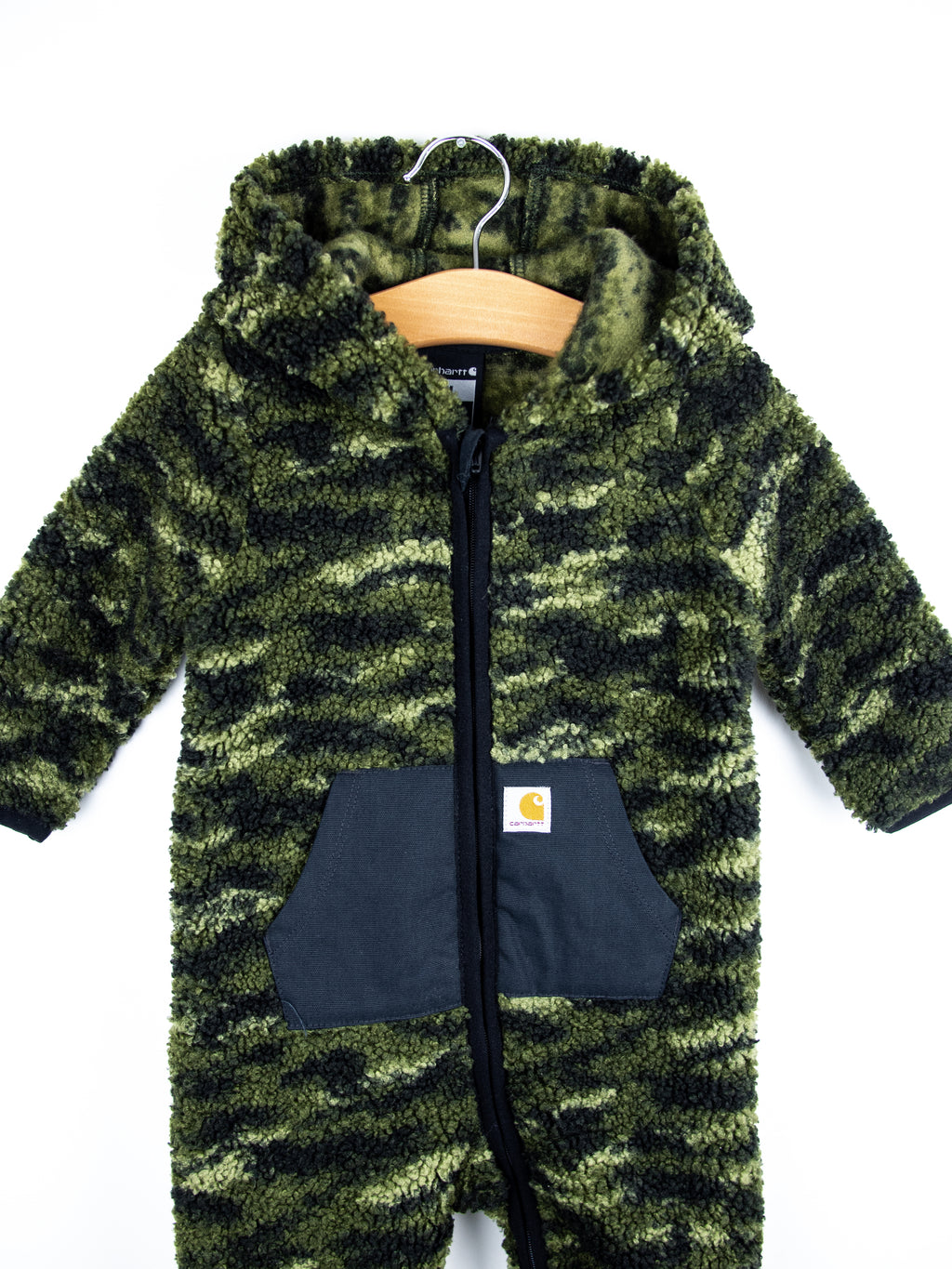 Carhartt Camouflage Teddy Fleece Snowsuit - Age 6-9 months