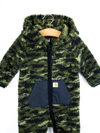 Carhartt Camouflage Teddy Fleece Snowsuit - Age 6-9 months