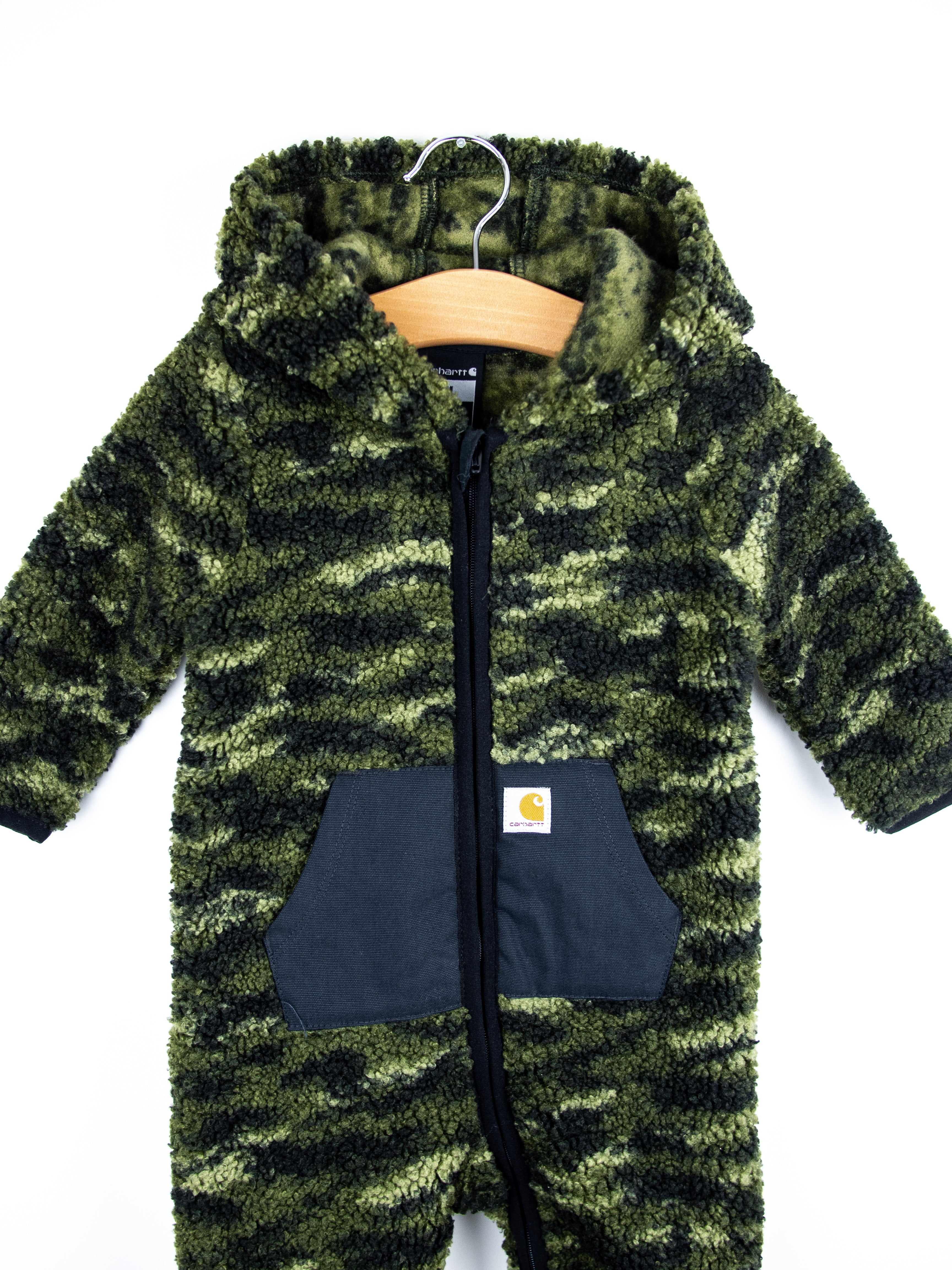 Carhartt Camouflage Teddy Fleece Snowsuit - Age 6-9 months