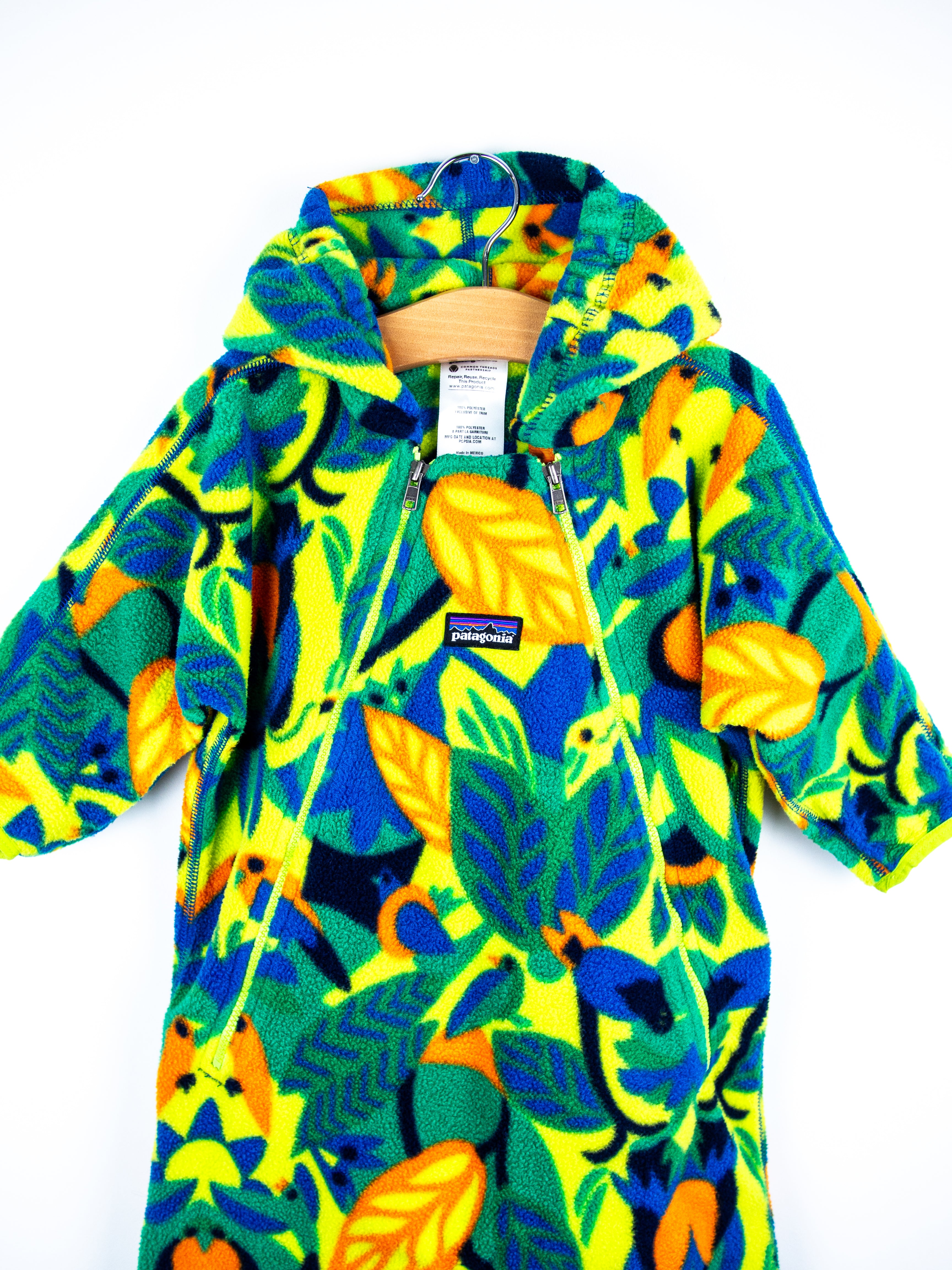 Patagonia Vintage Tropical Fleece Snowsuit / Sleep Bag - Age 12 months