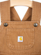 Carhartt Brown Dungaree Shorties - Age 3T