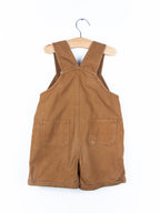 Carhartt Brown Dungaree Shorties - Age 3T