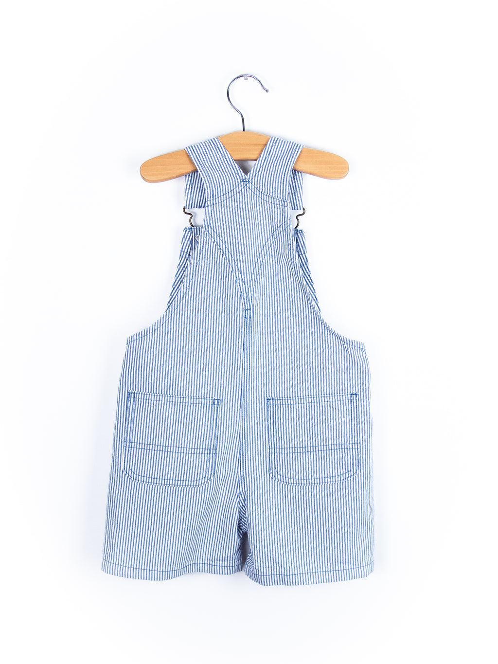 Carhartt Blue Stripe Dungaree Shorties - Age 4-5 years