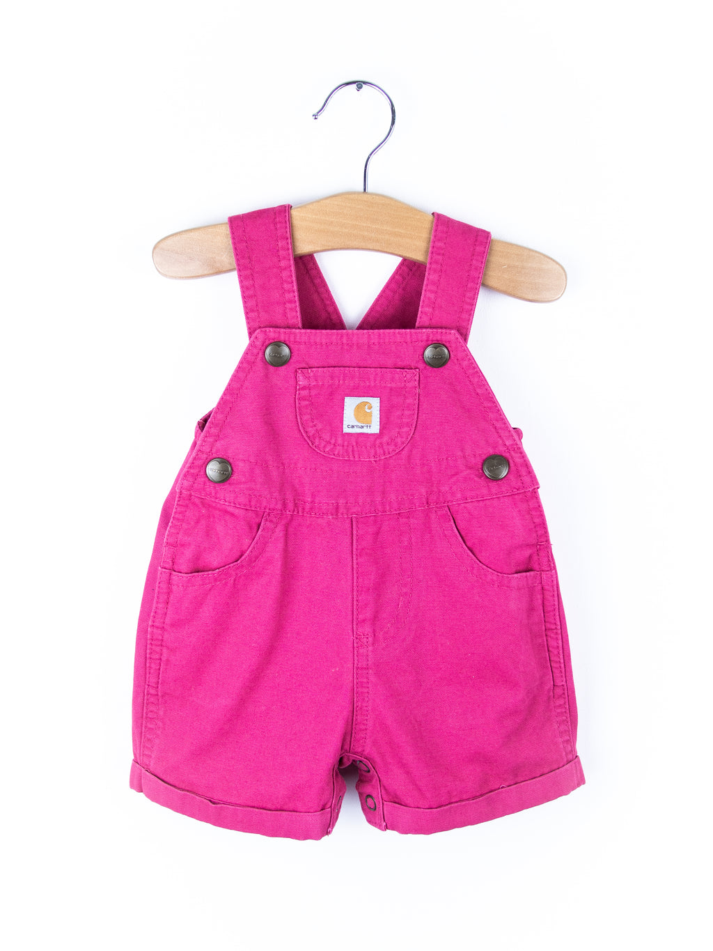 Carhartt Pink Dungaree Shorties - Age 0-3 months