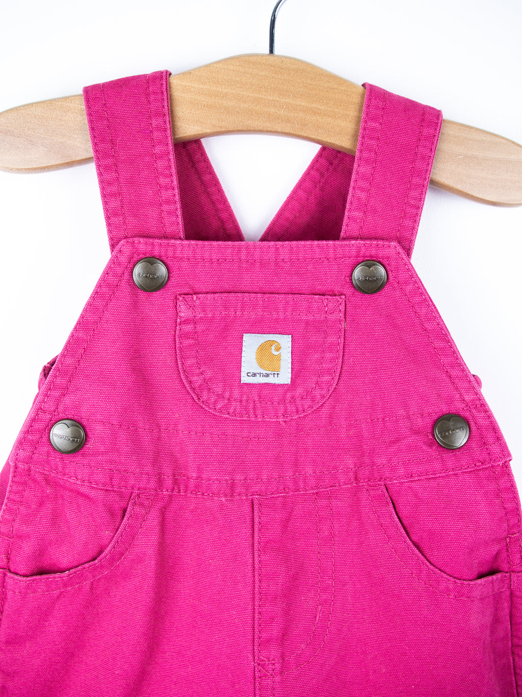Carhartt Pink Dungaree Shorties - Age 0-3 months