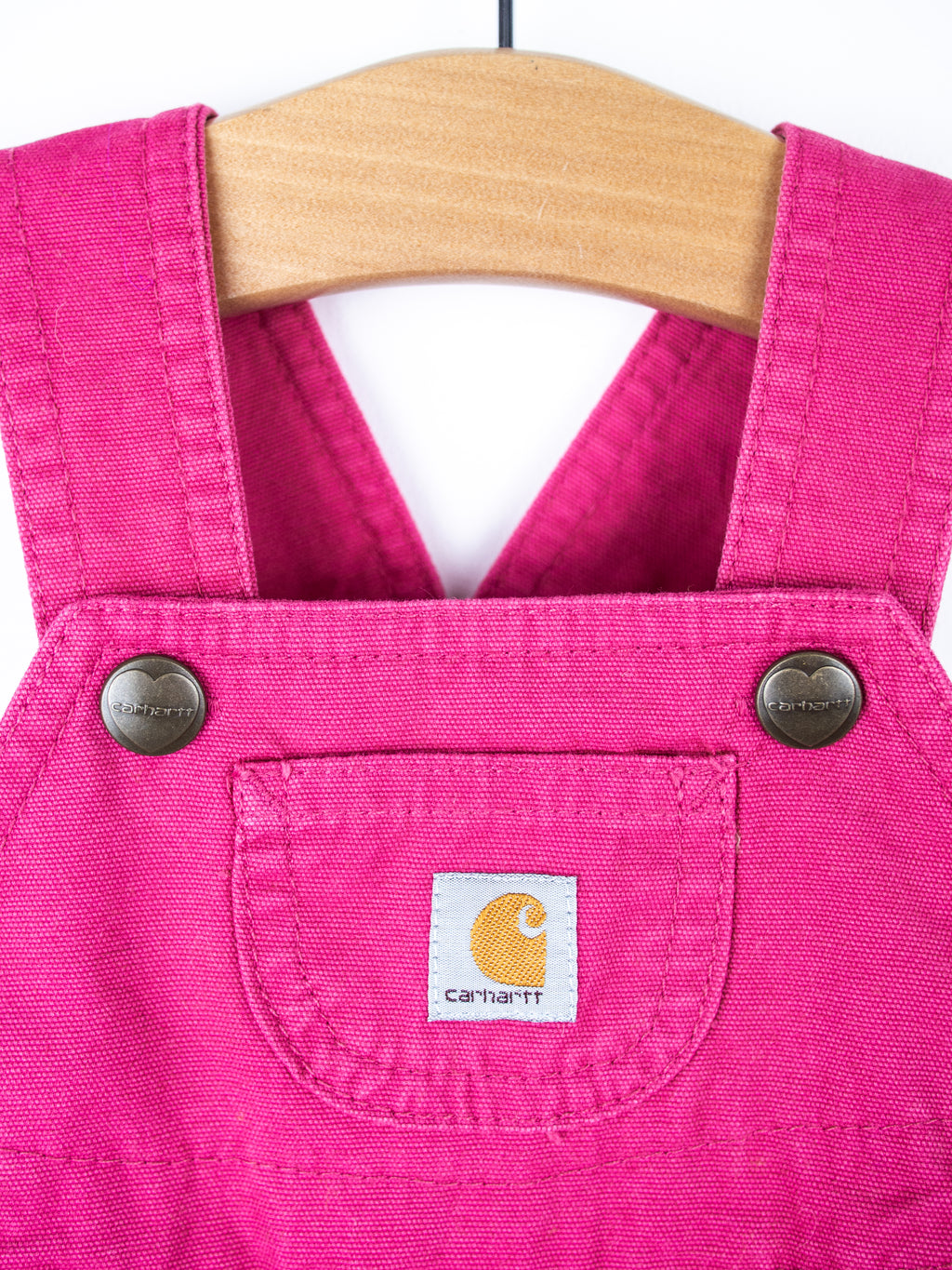 Carhartt Pink Dungaree Shorties - Age 0-3 months