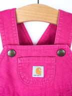 Carhartt Pink Dungaree Shorties - Age 0-3 months