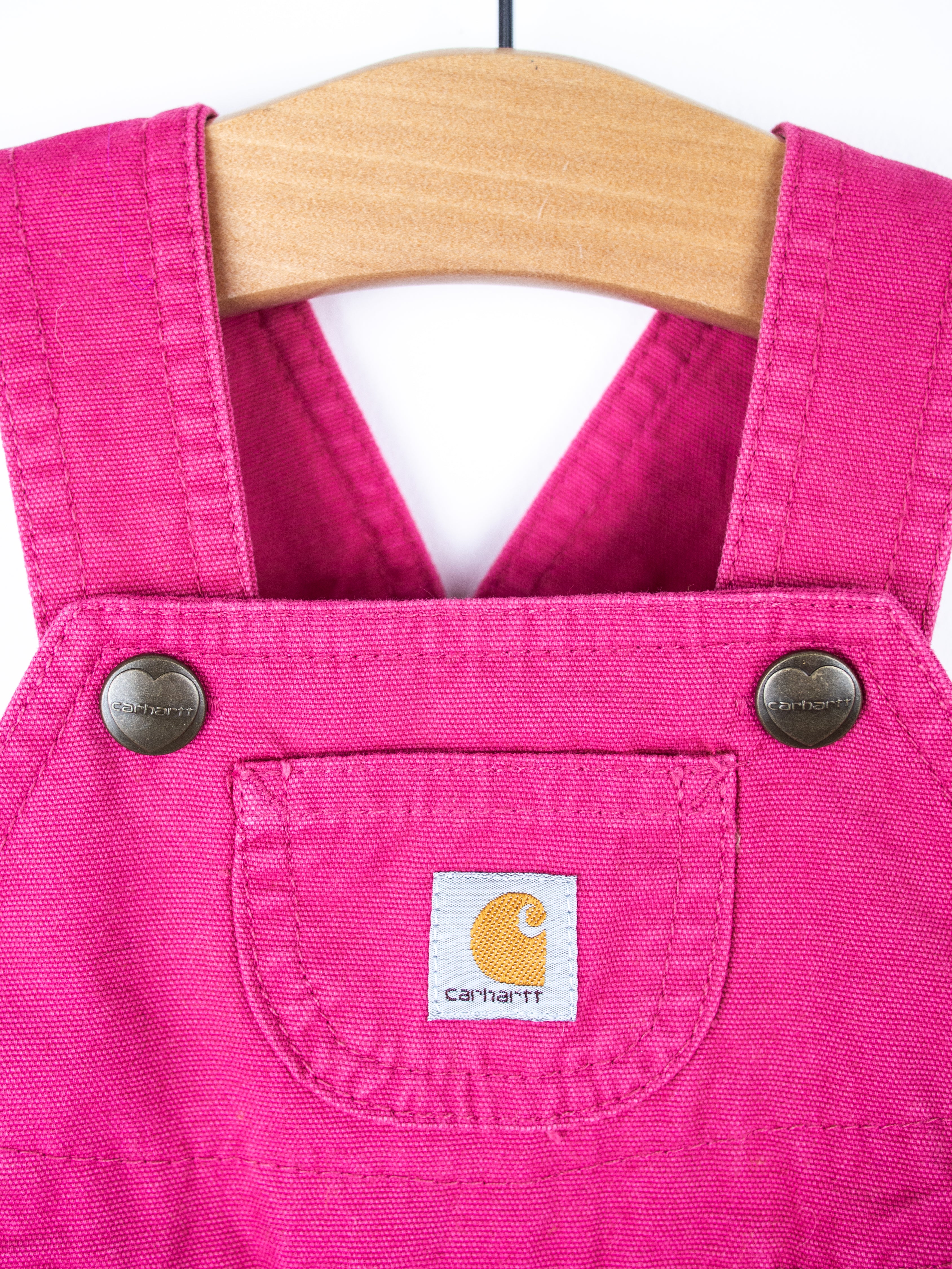 Carhartt Pink Dungaree Shorties - Age 0-3 months