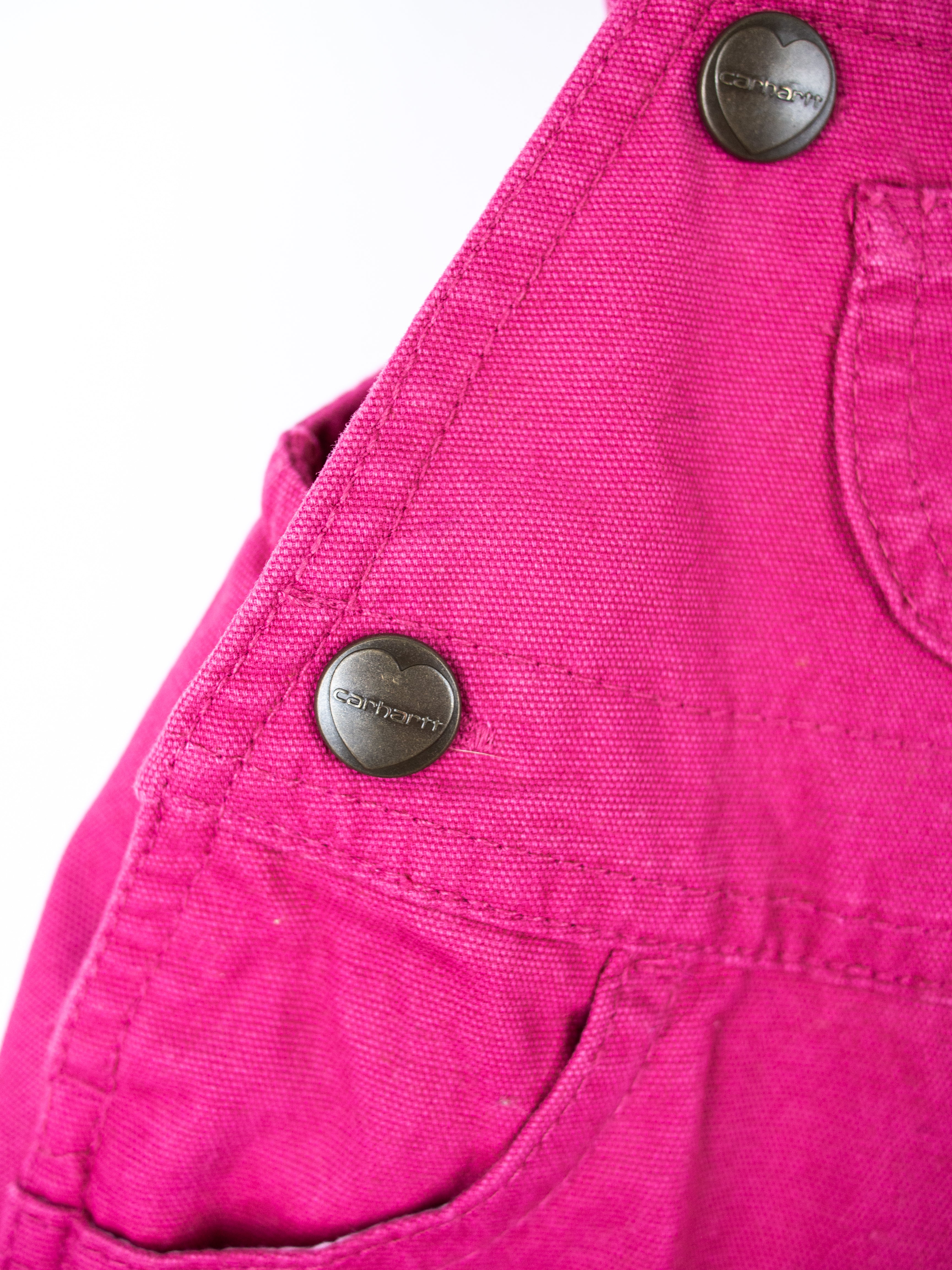 Carhartt Pink Dungaree Shorties - Age 0-3 months
