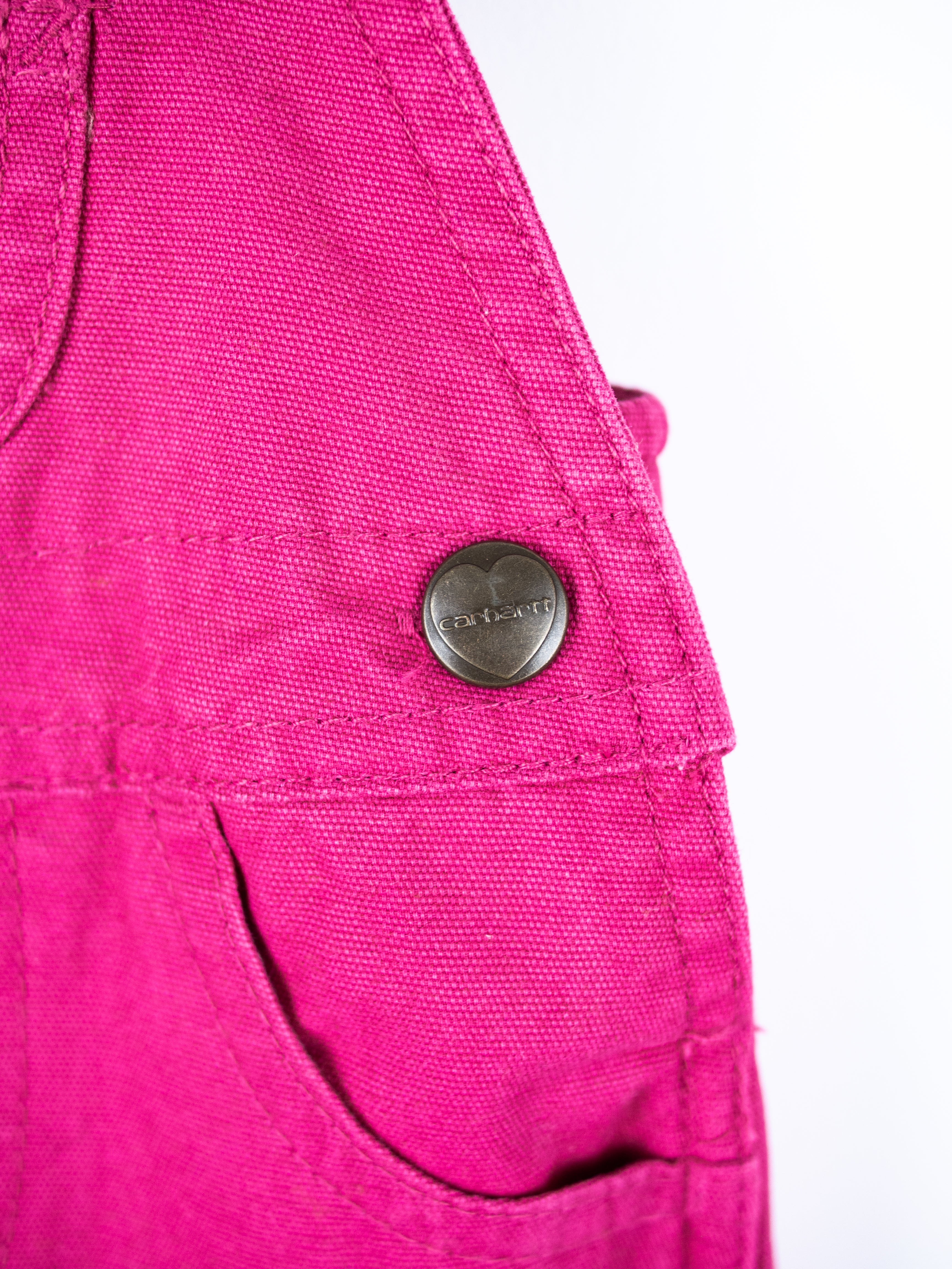 Carhartt Pink Dungaree Shorties - Age 0-3 months