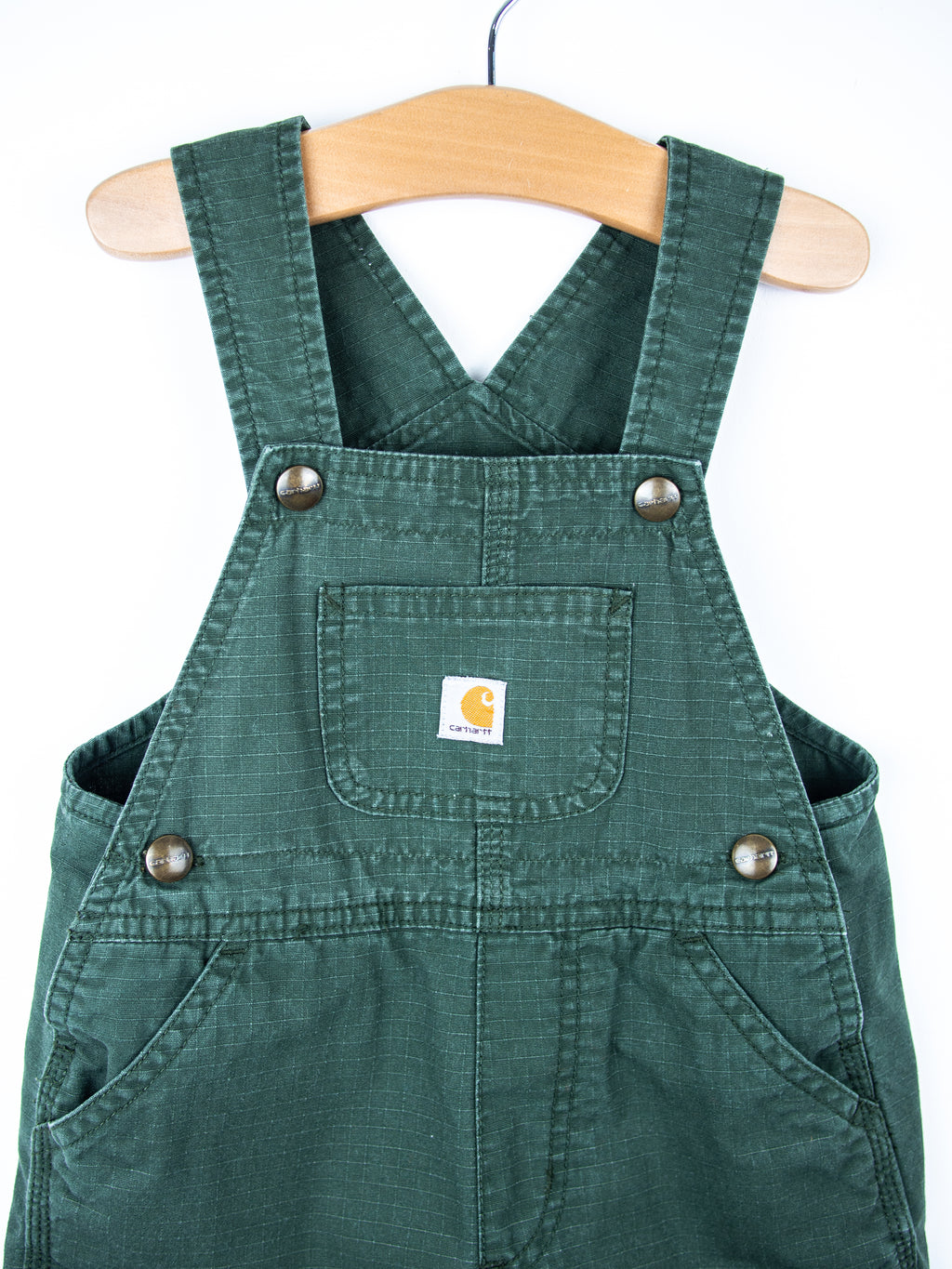 Carhartt Forest Green Dungaree Shorties - Age 18 months