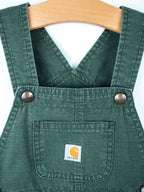 Carhartt Forest Green Dungaree Shorties - Age 18 months