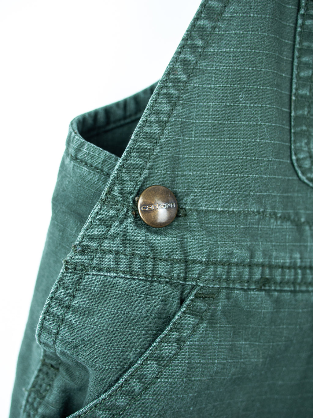 Carhartt Forest Green Dungaree Shorties - Age 18 months