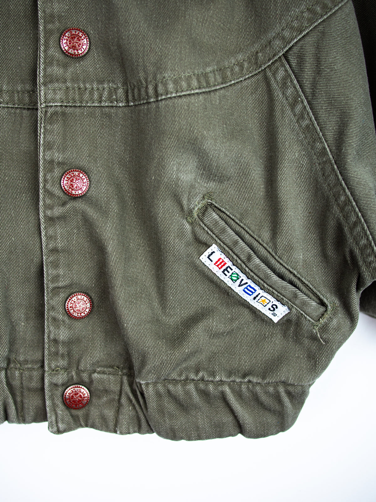 Levi's Vintage Olive Bomber Jacket - Age 2-3 years