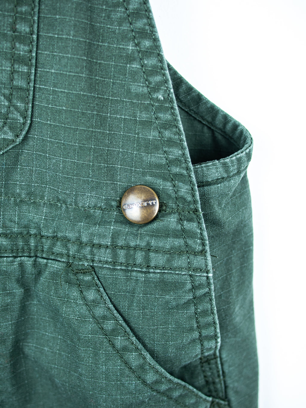 Carhartt Forest Green Dungaree Shorties - Age 18 months