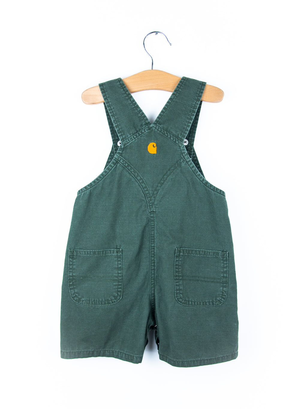 Carhartt Forest Green Dungaree Shorties - Age 18 months