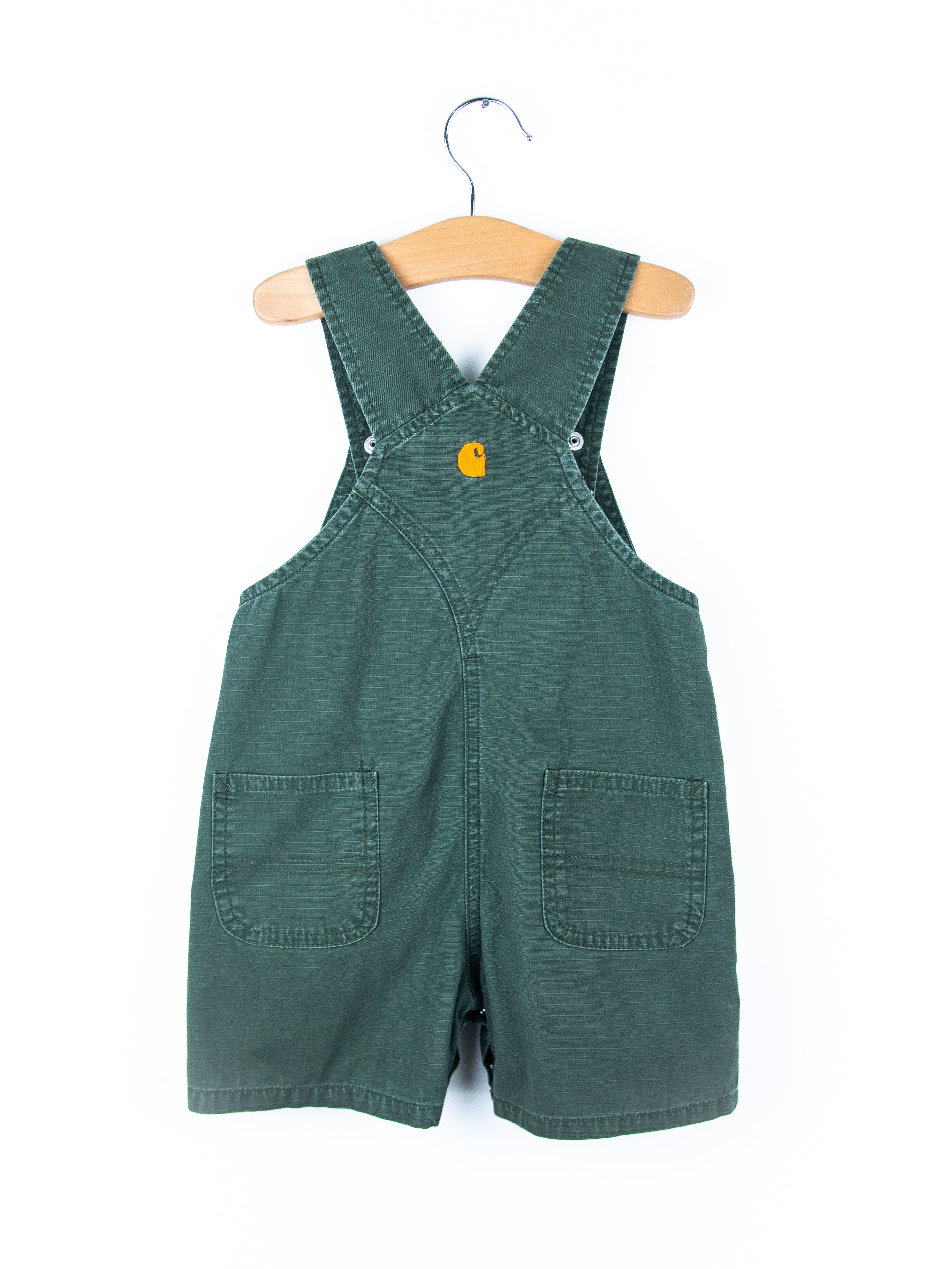 Carhartt Forest Green Dungaree Shorties - Age 18 months