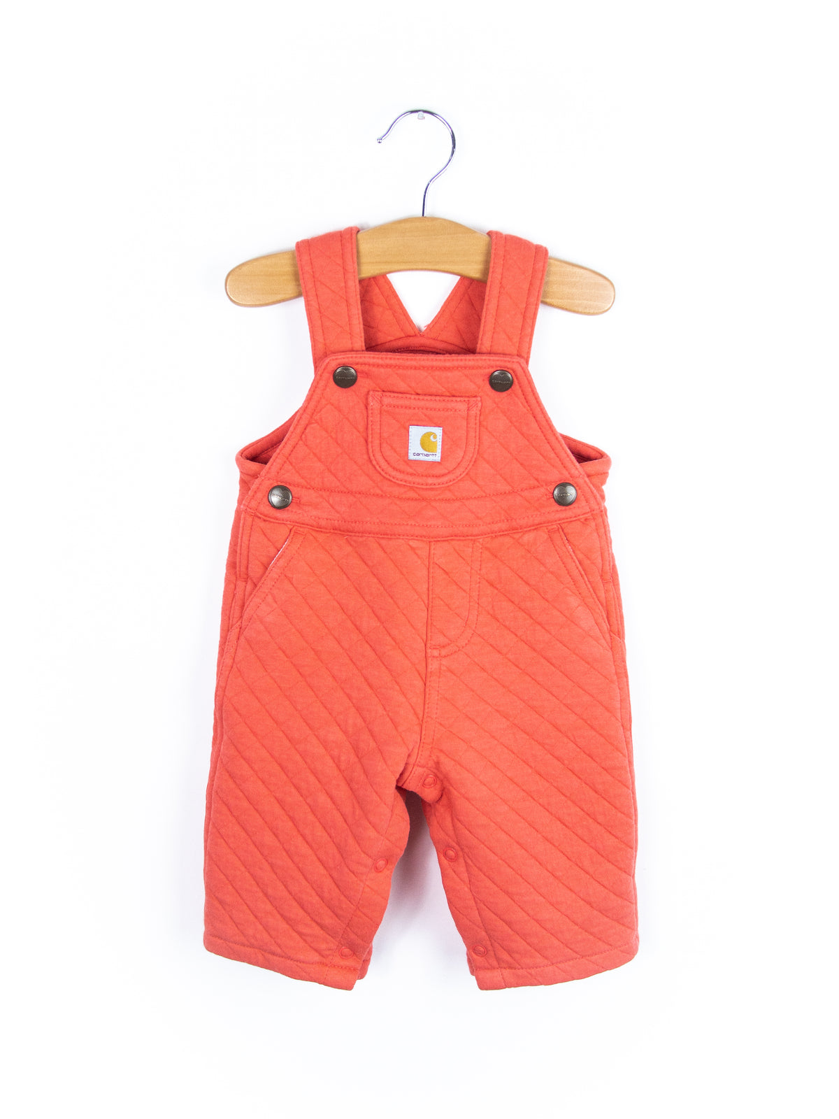 Carhartt Coral Quilted Jersey Dungarees - Age 3 months