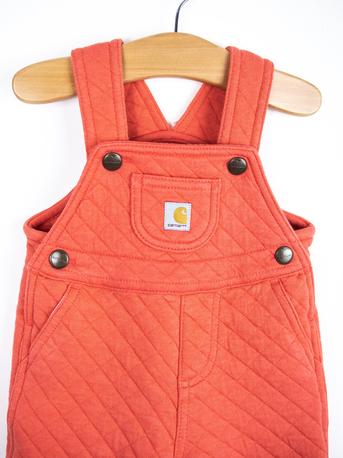 Carhartt Coral Quilted Jersey Dungarees - Age 3 months
