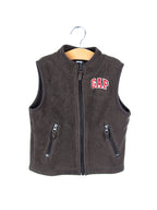 Gap Brown Fleece Gilet - Age 2 years