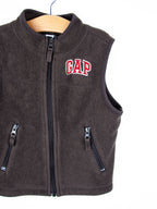 Gap Brown Fleece Gilet - Age 2 years