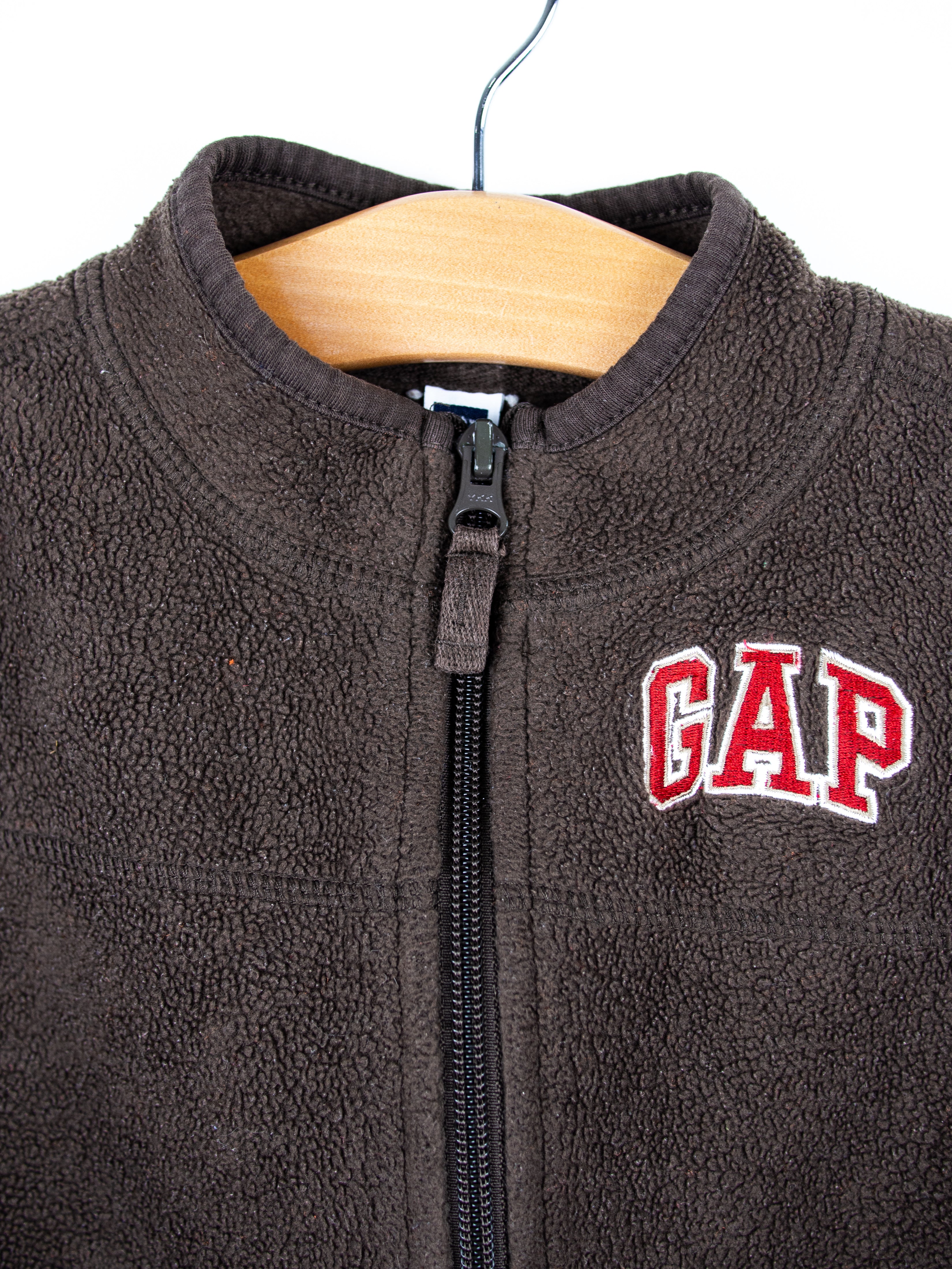 Gap Brown Fleece Gilet - Age 2 years