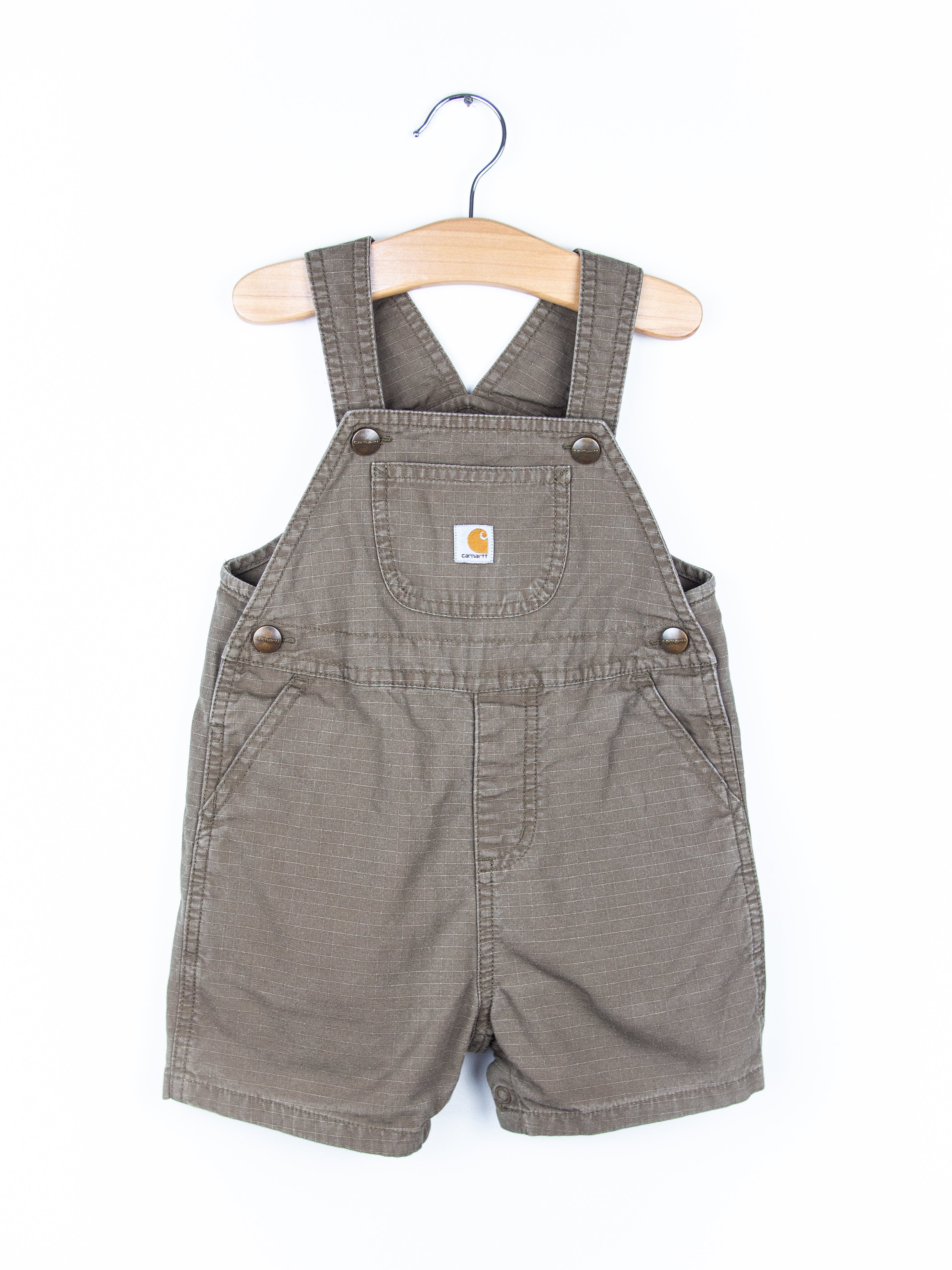 Carhartt Grey Dungaree Shorties - Age 18 months