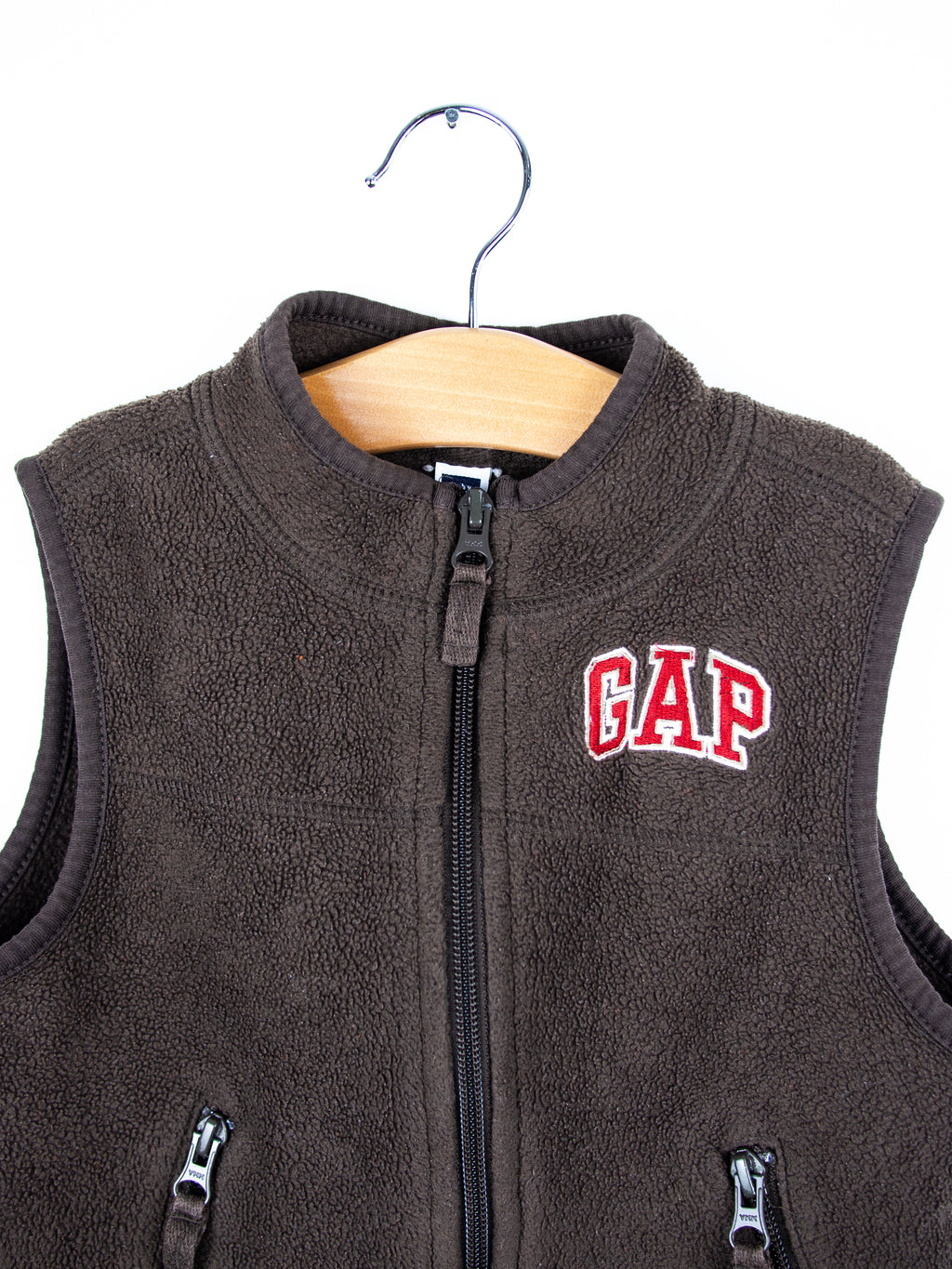 Gap Brown Fleece Gilet - Age 2 years