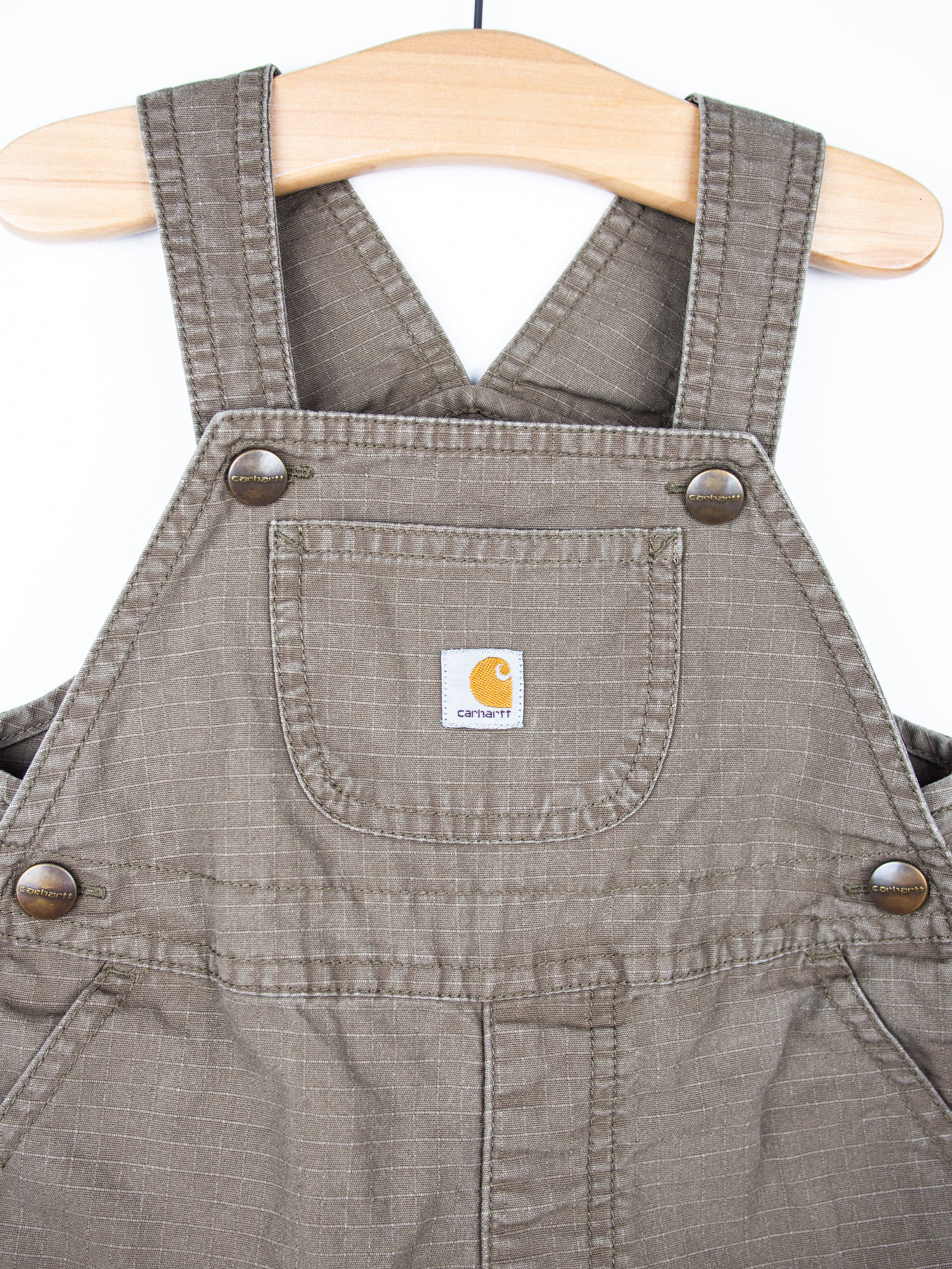 Carhartt Grey Dungaree Shorties - Age 18 months