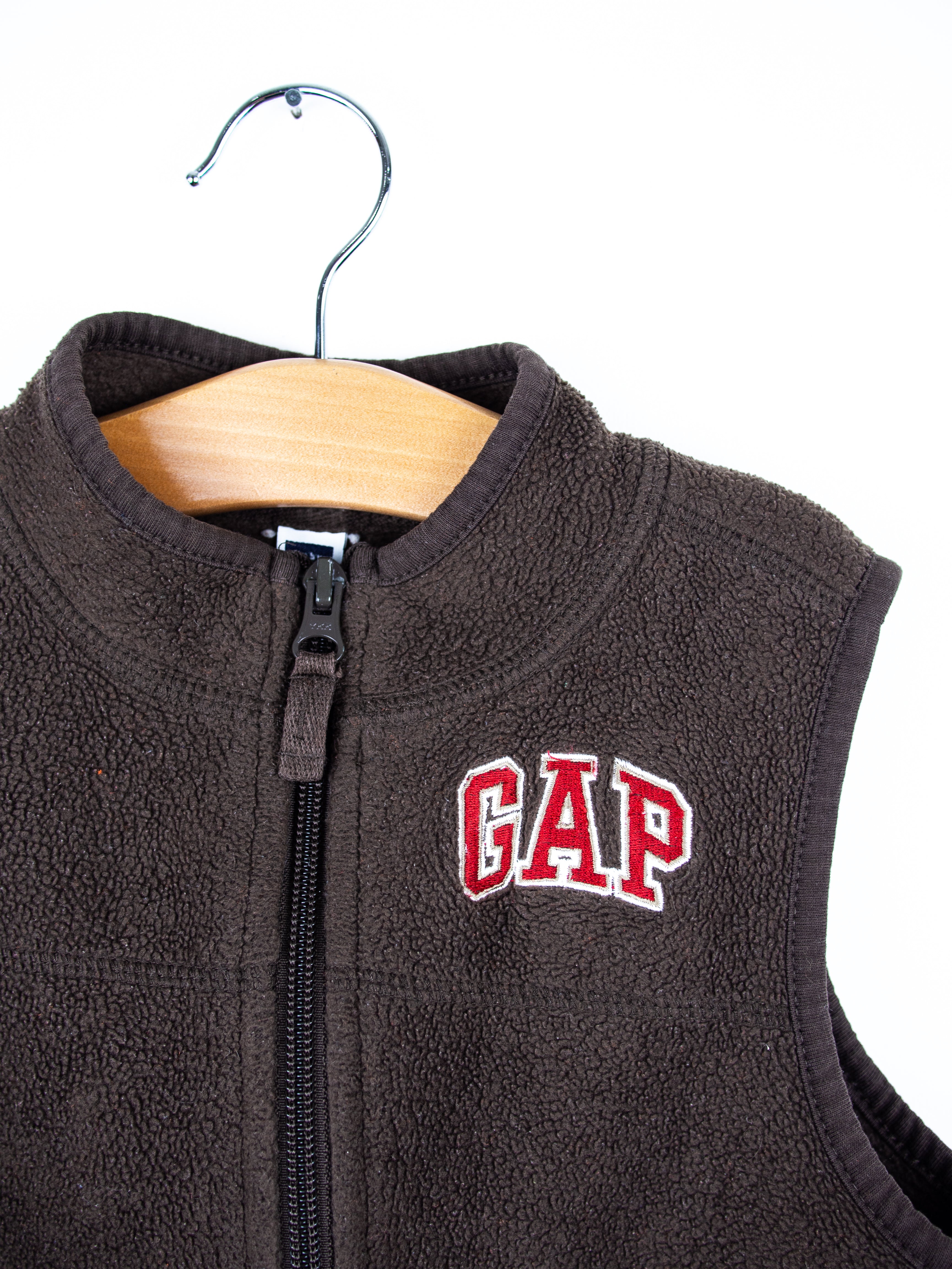Gap Brown Fleece Gilet - Age 2 years