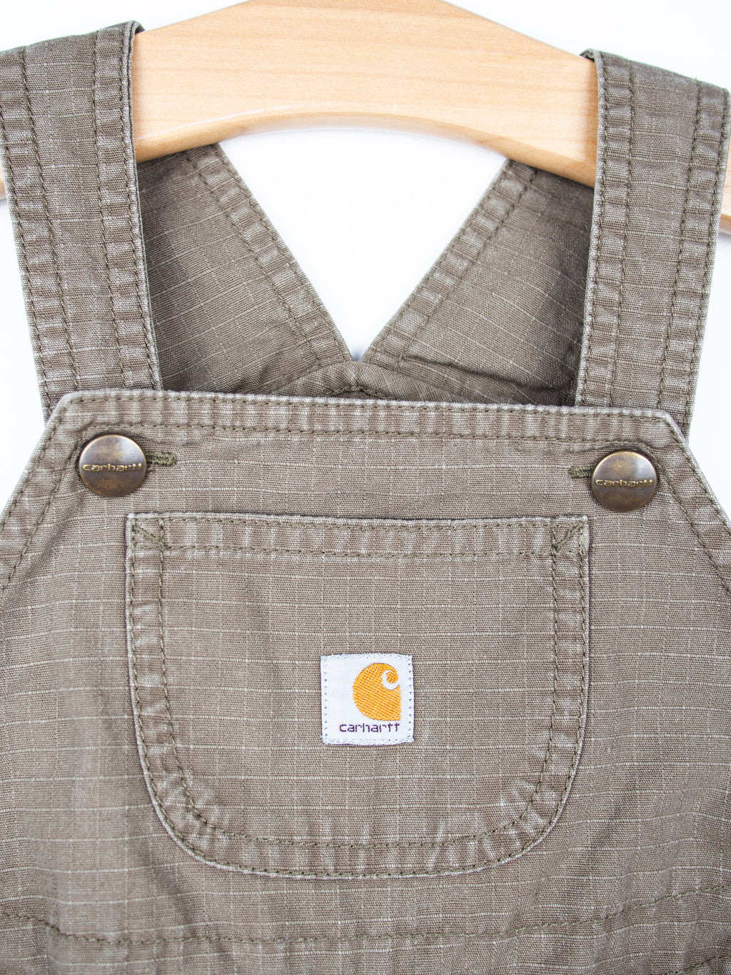 Carhartt Grey Dungaree Shorties - Age 18 months