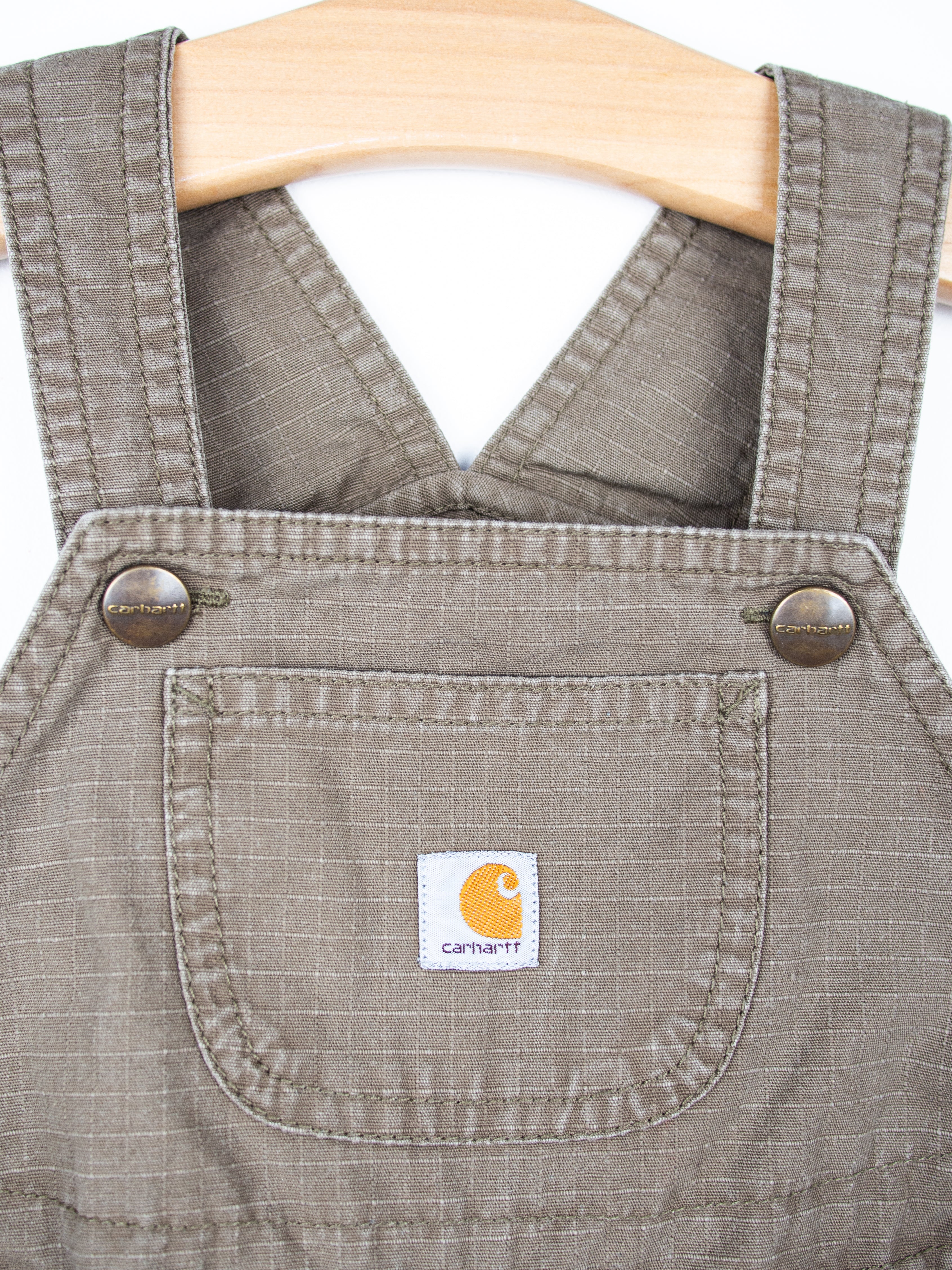 Carhartt Grey Dungaree Shorties - Age 18 months