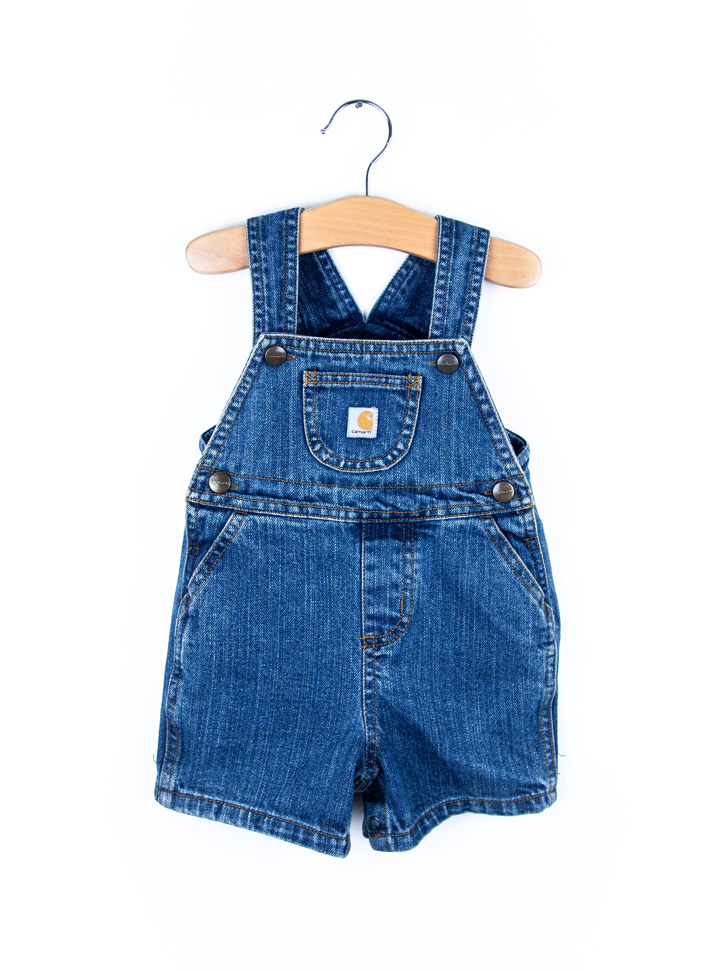 Carhartt Denim Dungaree Shorties - Age 9 months