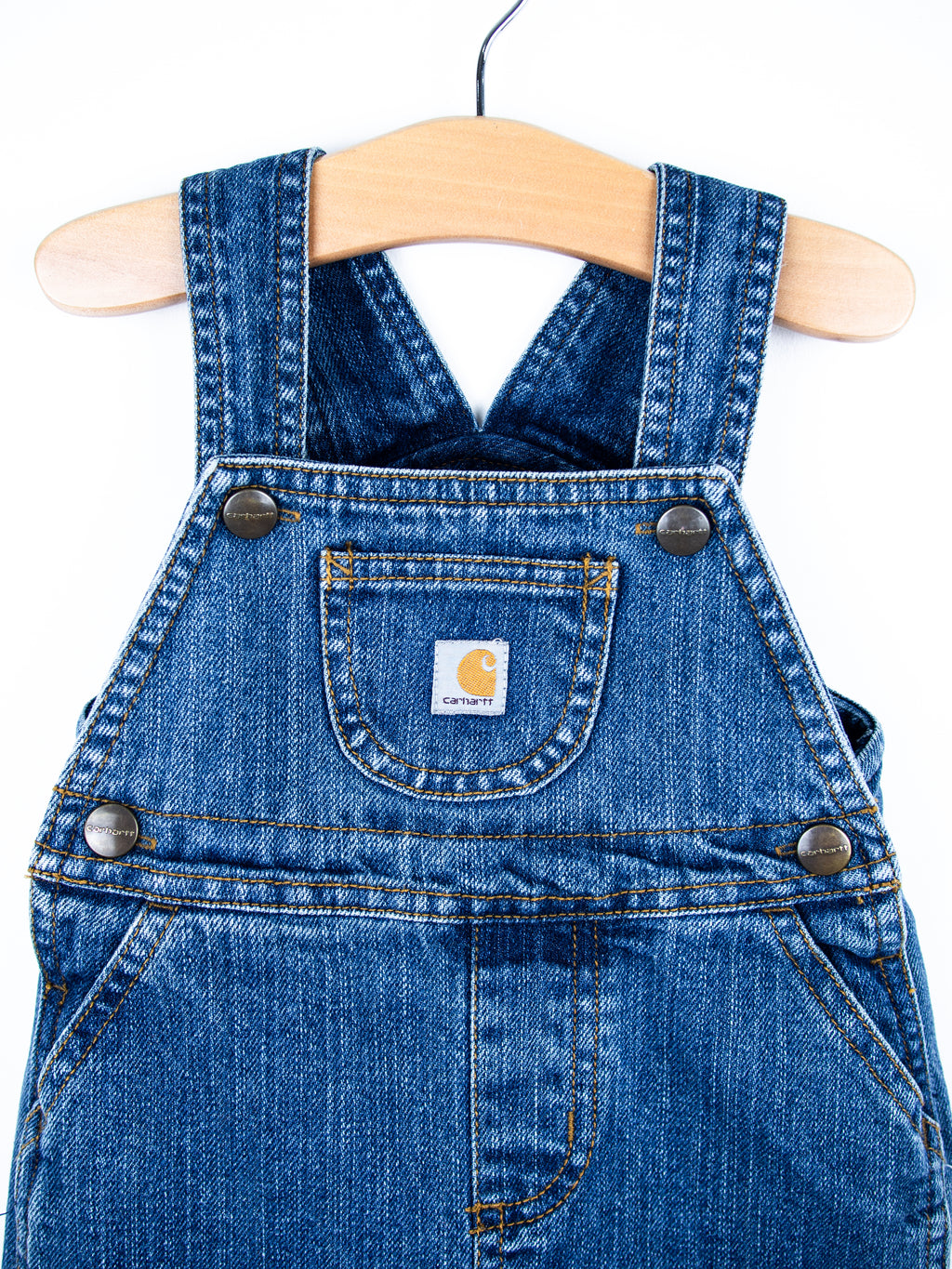 Carhartt Denim Dungaree Shorties - Age 9 months