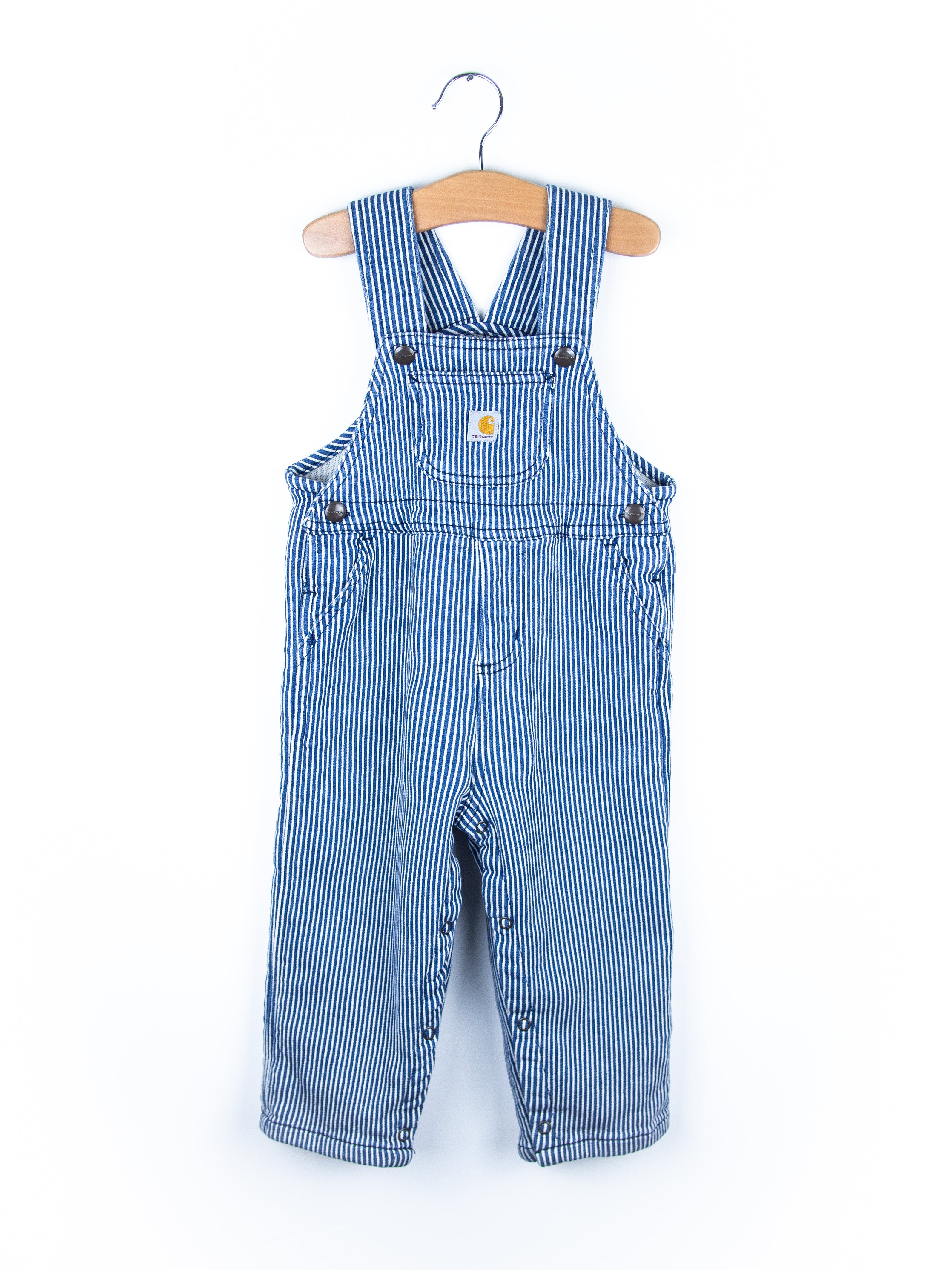 Carhartt Hickory Stripe Jersey Dungarees - Age 24 months