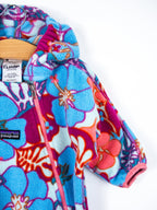 Patagonia Graphic Floral Fleece Snowsuit / Sleep Bag - Age 6 months