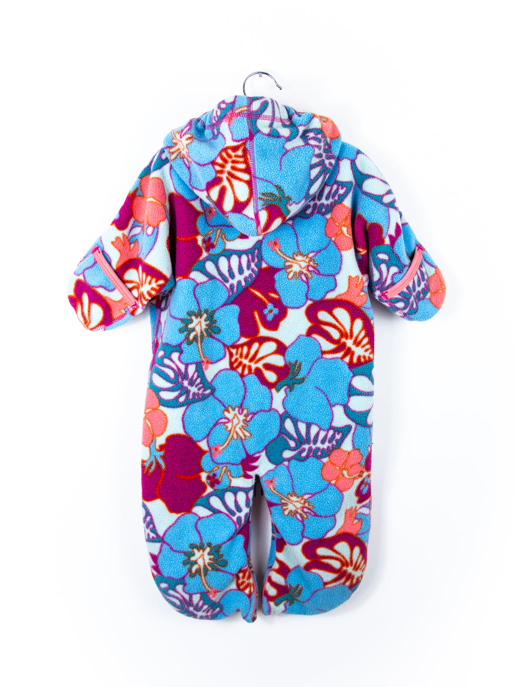 Patagonia Graphic Floral Fleece Snowsuit / Sleep Bag - Age 6 months