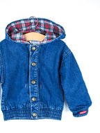 Osh Kosh Denim Jacket with Tartan Lining - Age 18 months