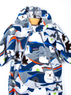 Patagonia Vintage Polar Bear Fleece Snowsuit / Sleep Bag - Age 6 months