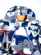 Patagonia Vintage Polar Bear Fleece Snowsuit / Sleep Bag - Age 6 months