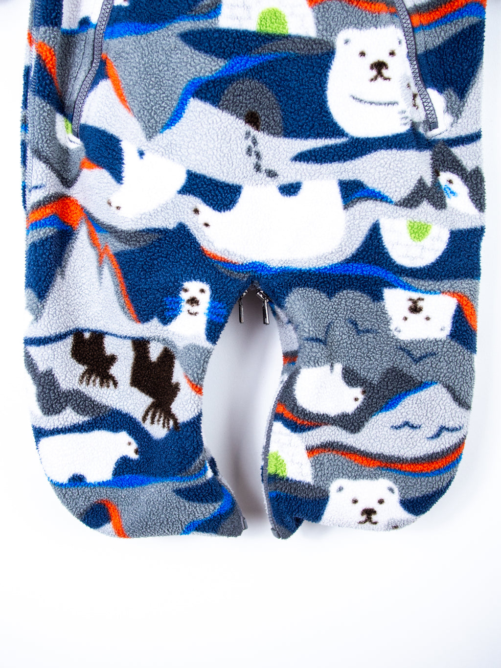 Patagonia Vintage Polar Bear Fleece Snowsuit / Sleep Bag - Age 6 months
