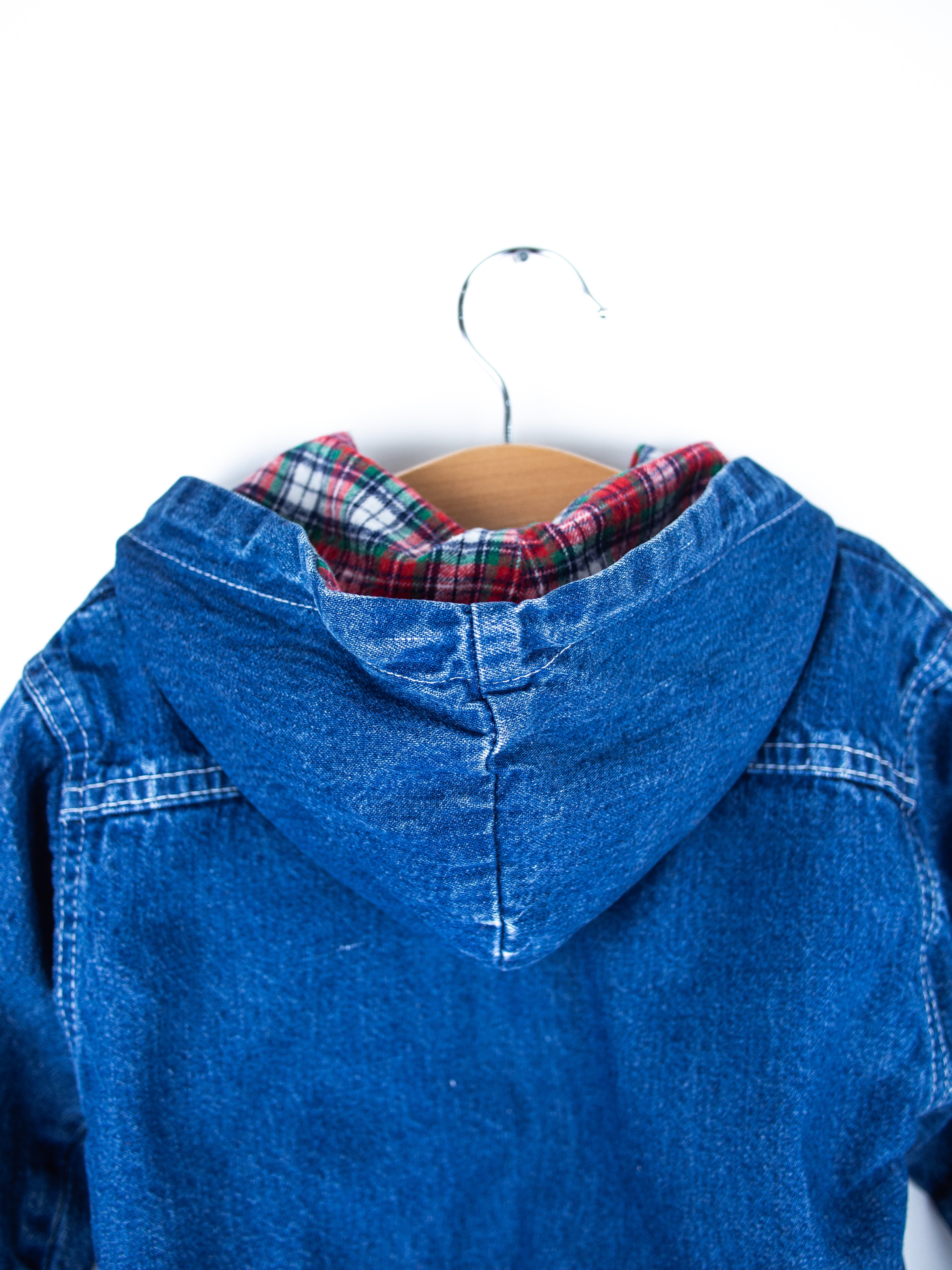 Osh Kosh Denim Jacket with Tartan Lining - Age 18 months