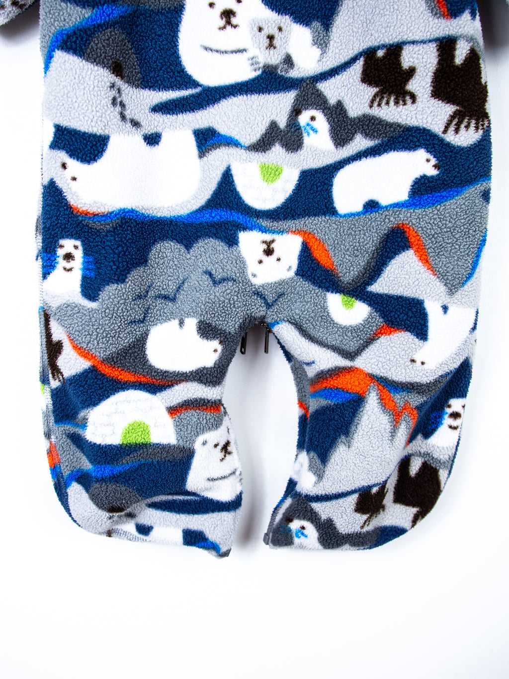 Patagonia Vintage Polar Bear Fleece Snowsuit / Sleep Bag - Age 6 months