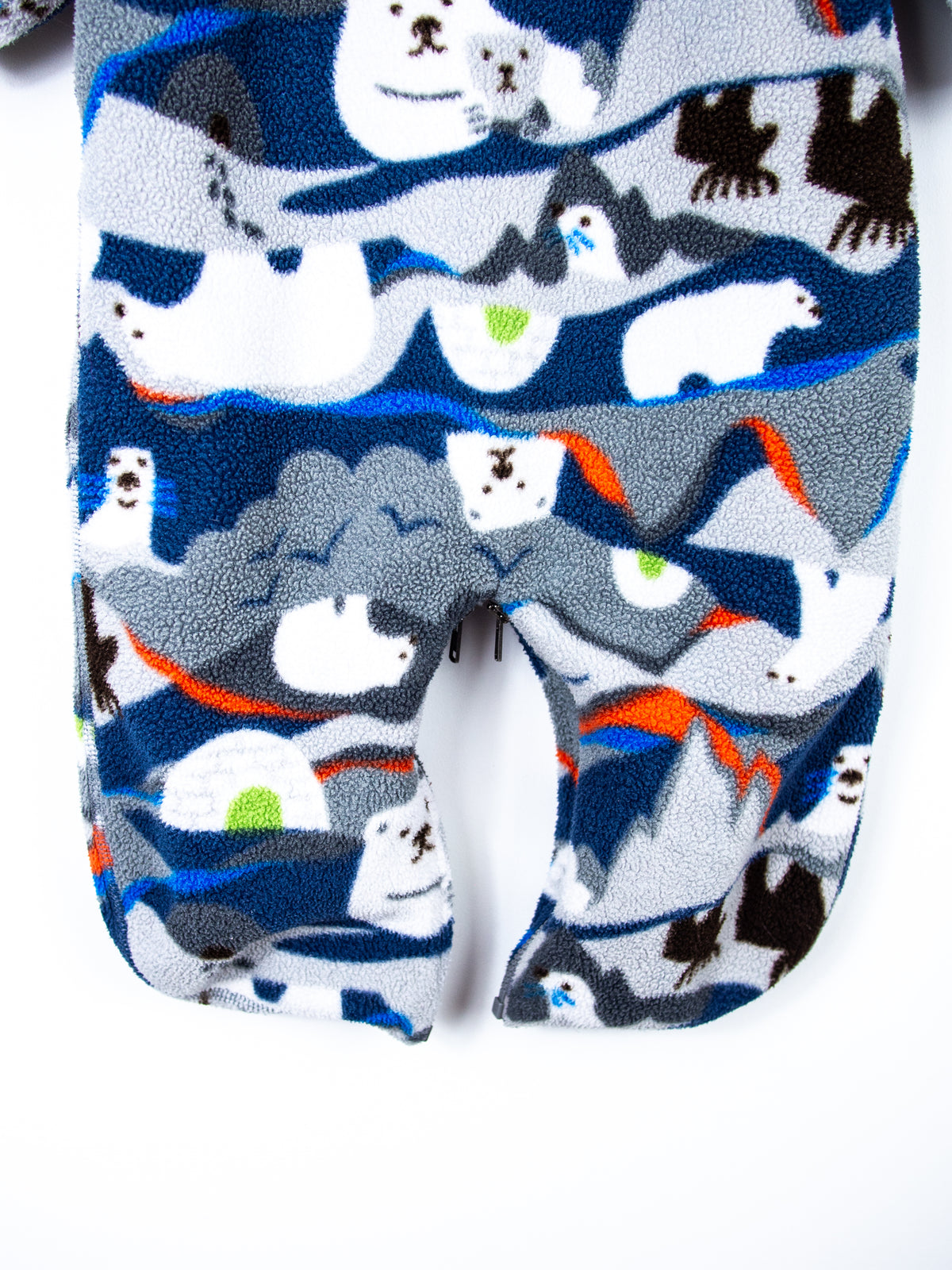 Patagonia Vintage Polar Bear Fleece Snowsuit / Sleep Bag - Age 6 months