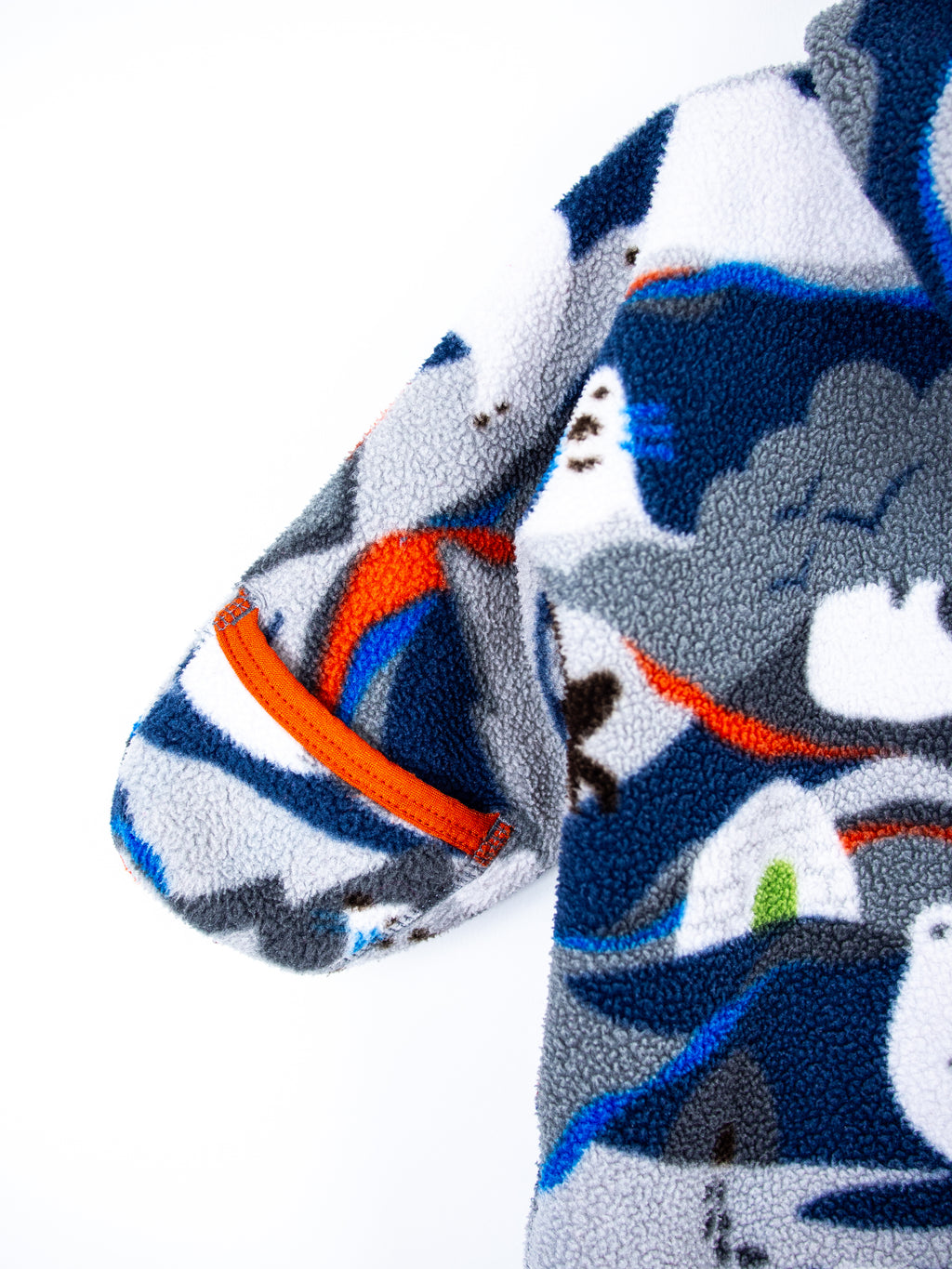 Patagonia Vintage Polar Bear Fleece Snowsuit / Sleep Bag - Age 6 months
