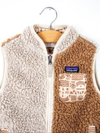 Patagonia Neutral Two Tone Pile Fleece Gilet - Age 4 years