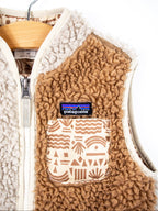 Patagonia Neutral Two Tone Pile Fleece Gilet - Age 4 years