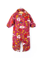 Patagonia Vintage Floral Fleece Snowsuit / Sleep Bag - Age 6 months