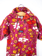 Patagonia Vintage Floral Fleece Snowsuit / Sleep Bag - Age 6 months