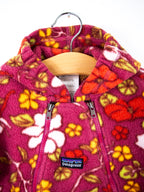 Patagonia Vintage Floral Fleece Snowsuit / Sleep Bag - Age 6 months